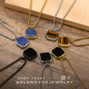 Opulent Edge Square Necklace