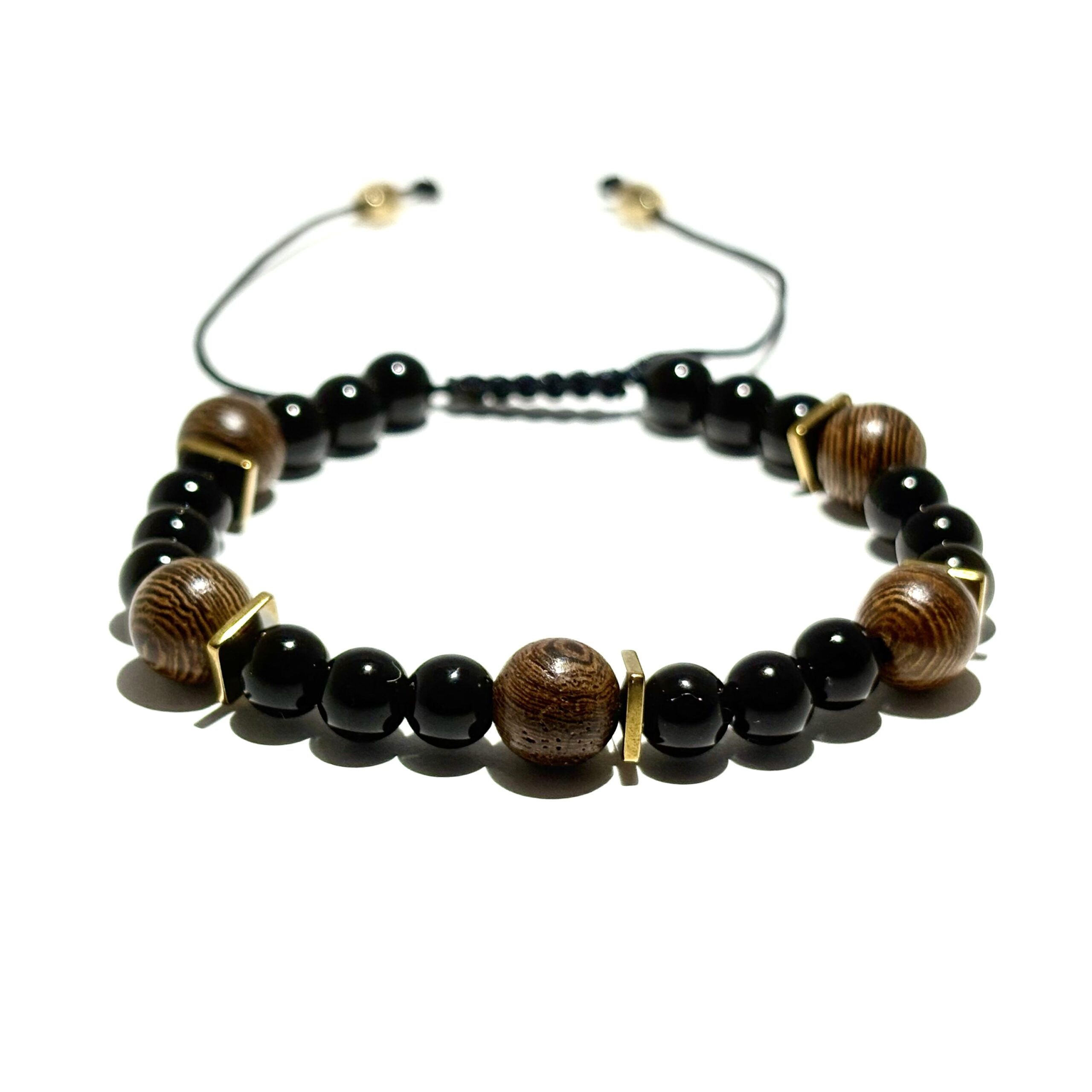 Onyx Edge Bead Bracelet