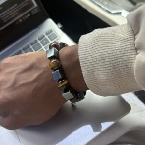 Iron Will Tiger’s Eye & Hematite Bracelet
