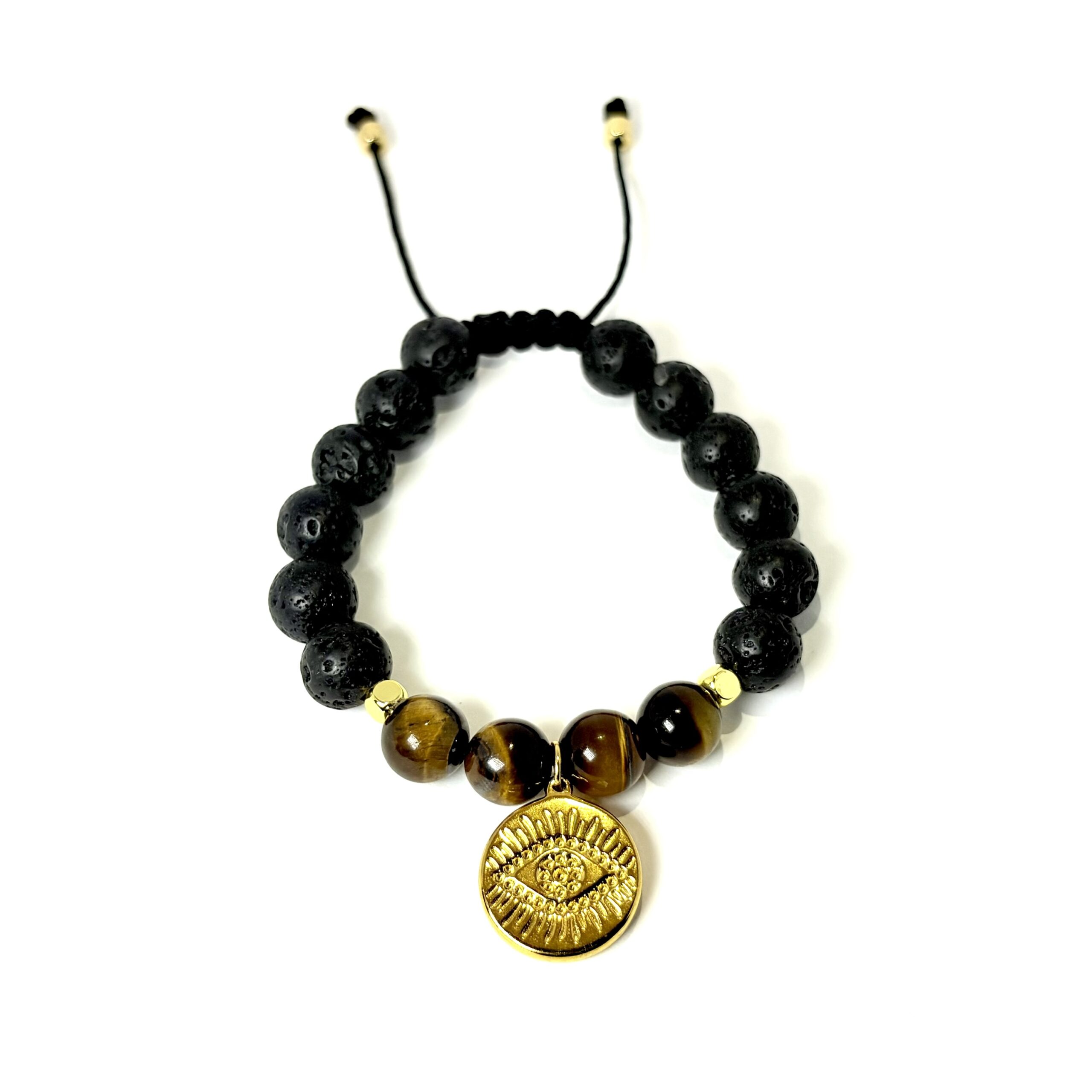 Pursuit of the Unseen
Lava Stone & Tiger’s Eye Protection Bracelet